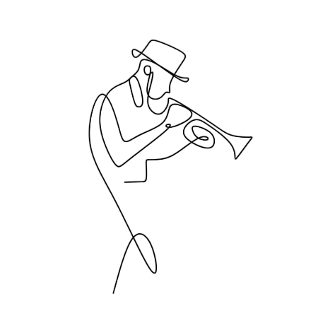 Man playing a trumpet